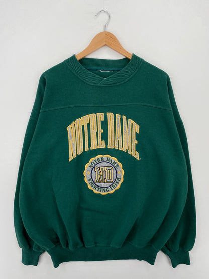 90’s NOTRE DAME FIGHTING IRISH Size XL Vintage College Sweat-Shirt / A7533