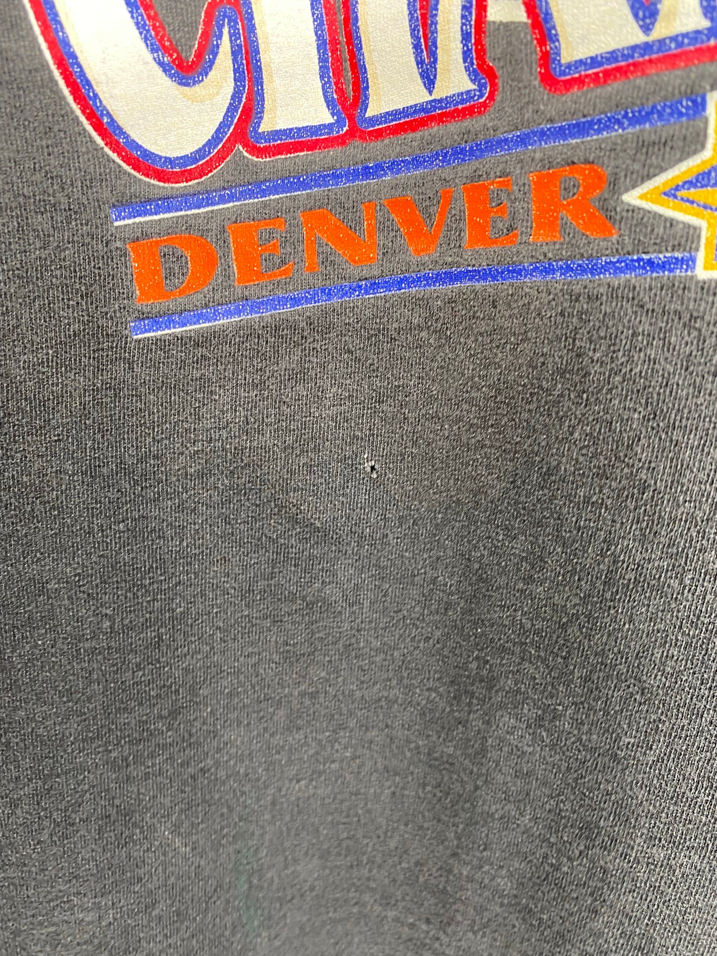 1998 DENVER BRONCOS Size L Vintage NFL T-shirt / K9377