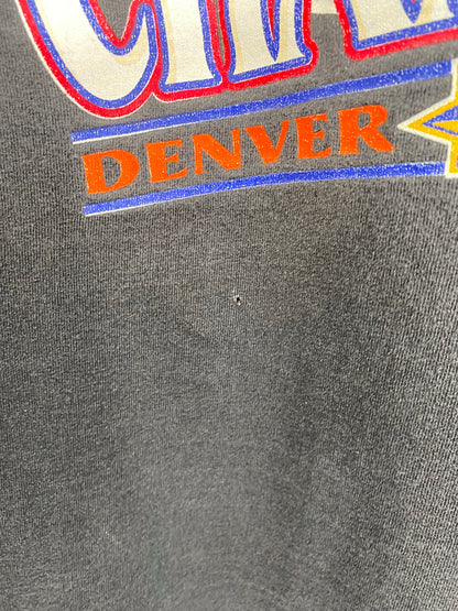 1998 DENVER BRONCOS Size L Vintage NFL T-shirt / K9377