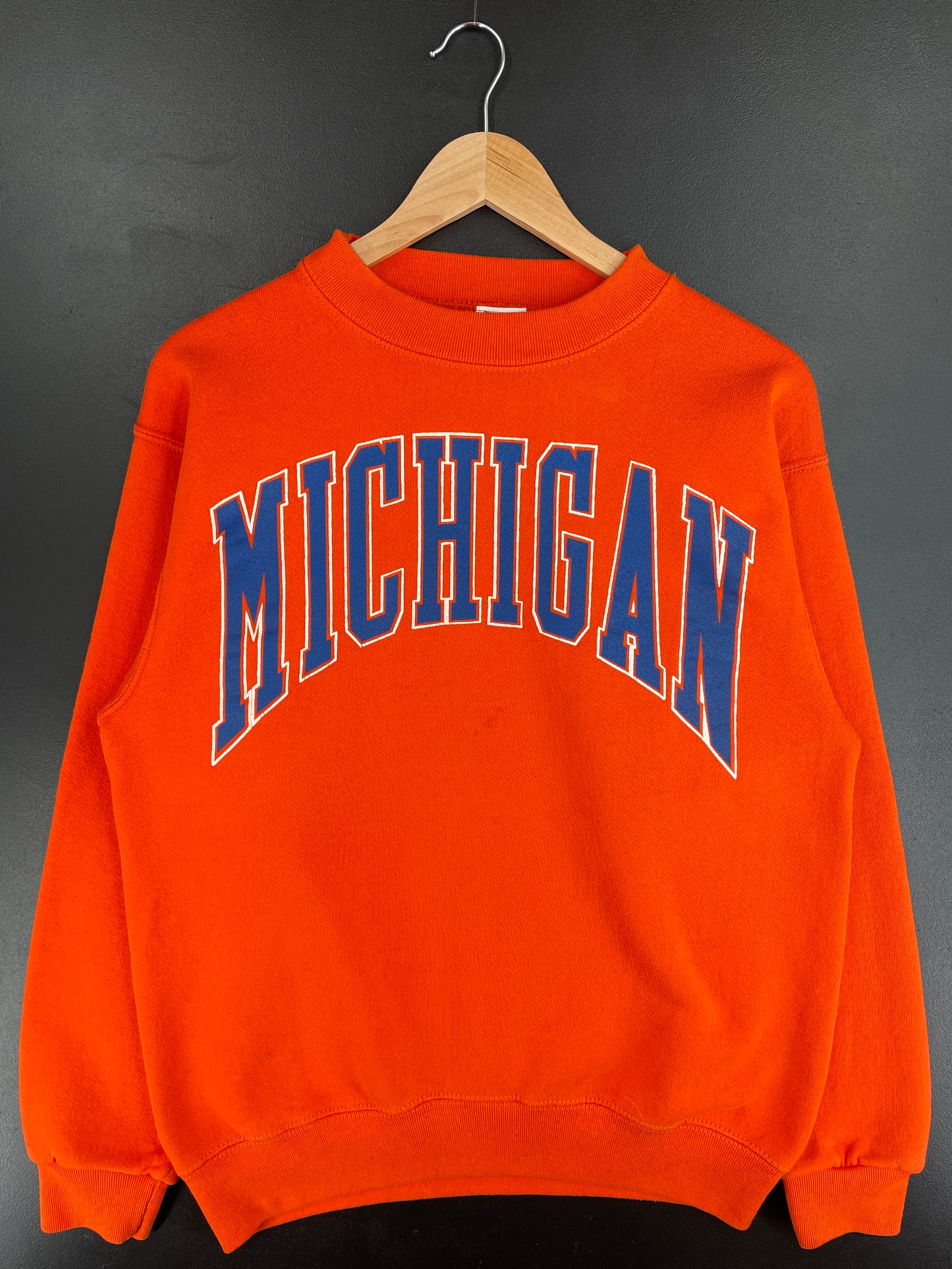 90's MICHIGAN Made in USA Size M Vintage College Sweat-Shirt / E4080S