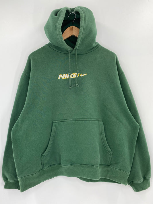 00' NIKE Size L Vintage Hoodie Sweat-Shirt / K4932