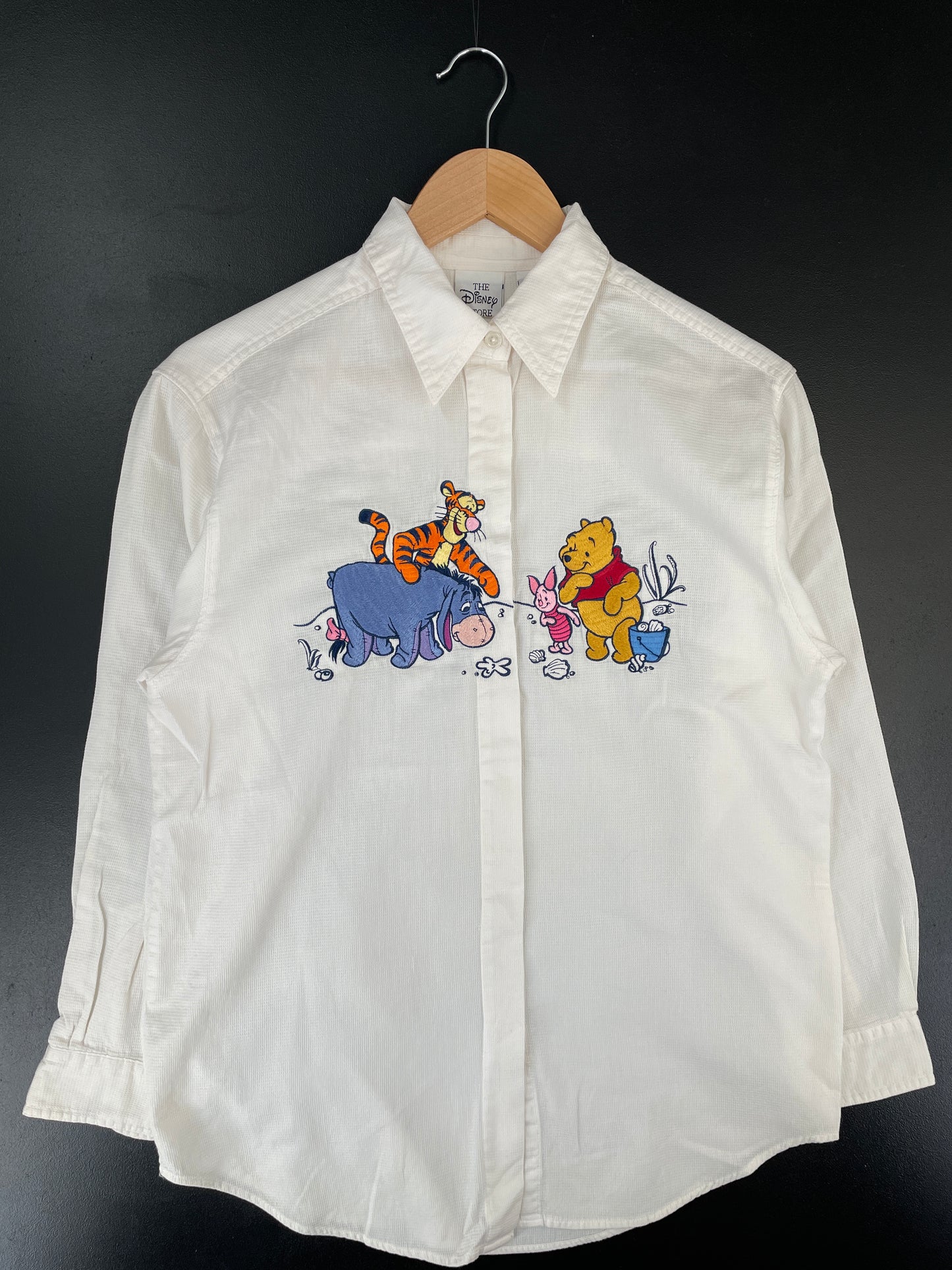 00' DISNEY WINNIE THE POOH Size S Vintage Button down Shirt / E5136B