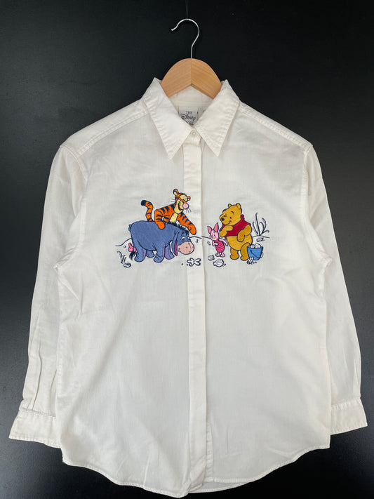 00' DISNEY WINNIE THE POOH Size S Vintage Button down Shirt / E5136B