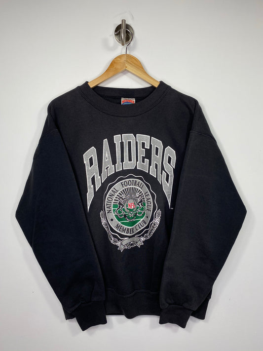 90's RAIDERS Made in USA Vintage NFL Sweat-Shirt / 5095