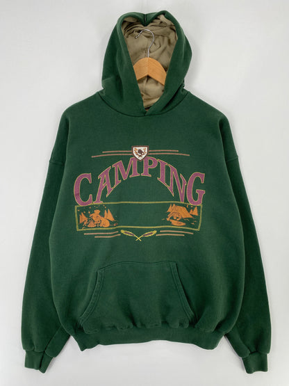 90's DISNEY CAMPING Made in USA Size L/XL Vintage Sweat-shirt / E3729S