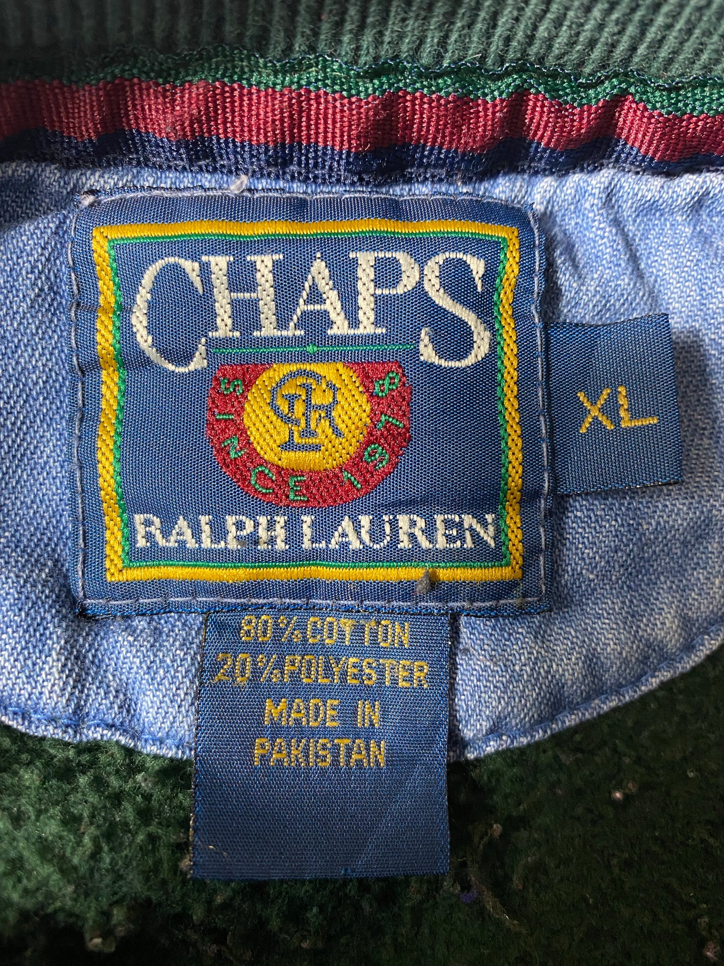 90's CHAPS RALPH LAUREN Size XL Vintage Sweat-shirt  / K6431
