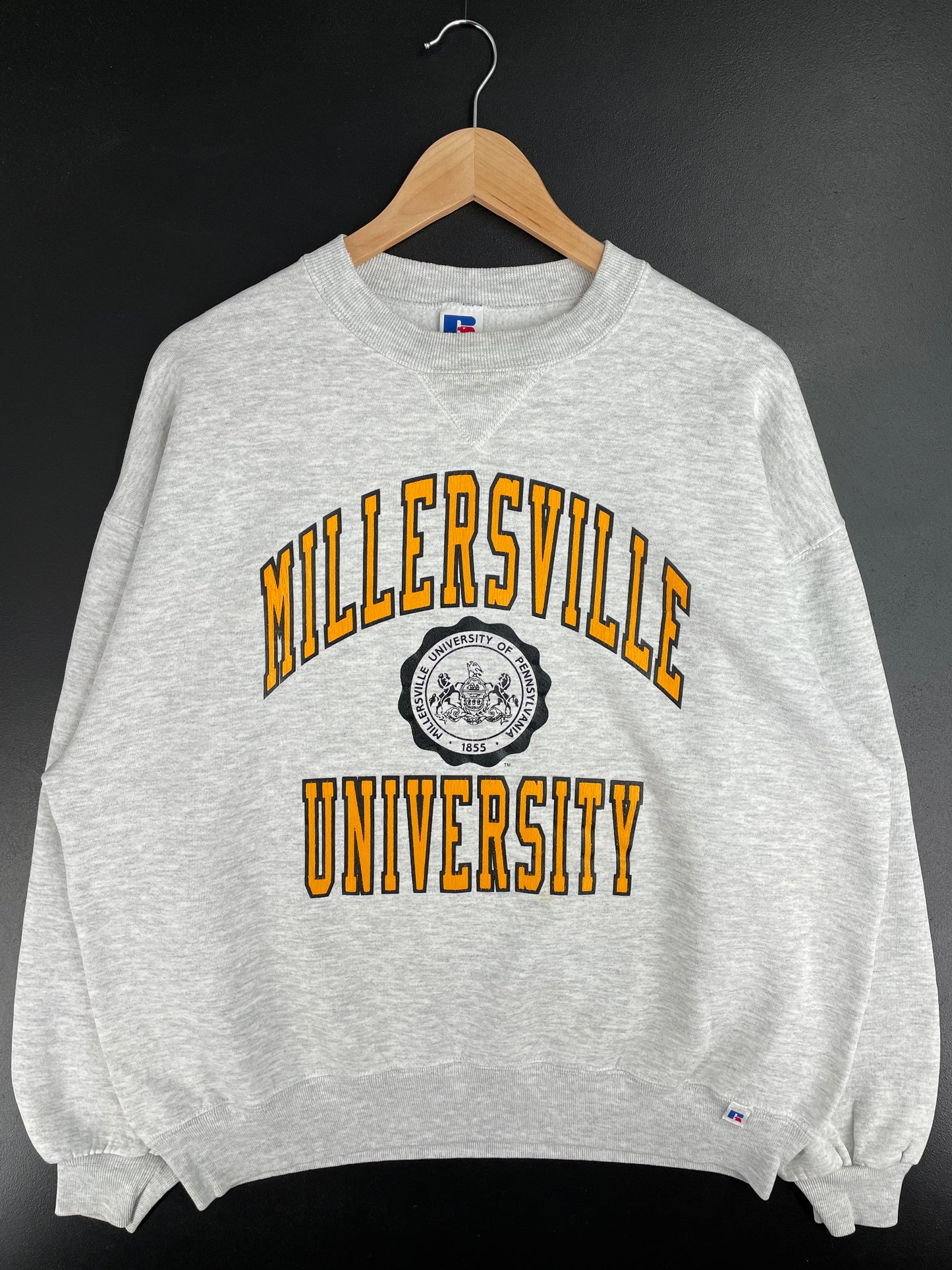 90's RUSSELL x MILLERSVILLE UNIVERSITY Made in USA Size XL Vintage College Sweat-shirt / E2372S