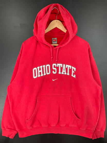 00' NIKE OHIO STATE Size L College Hoodie Sweat-Shirts/ A1102
