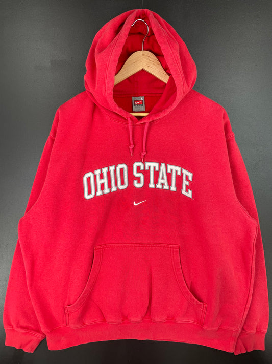 00' NIKE OHIO STATE Size L College Hoodie Sweat-Shirts/ A1102