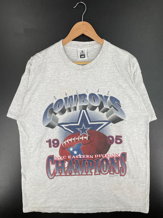 1995 COWBOYS Made in USA Size XL Vintage NFL T-Shirts / A2758