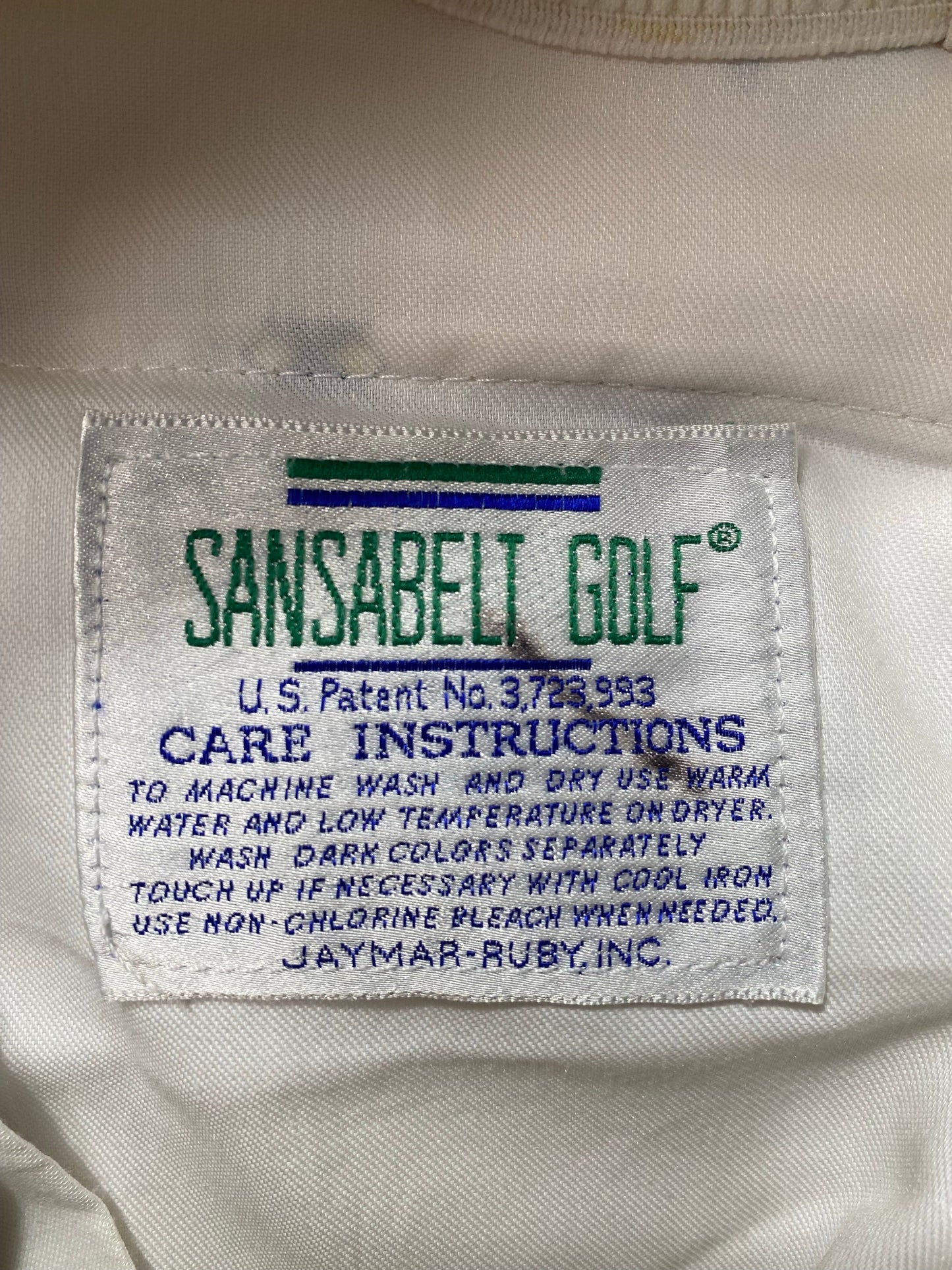 Vintage SANSABELT GOLF Size W33xL32 Pants / A9097