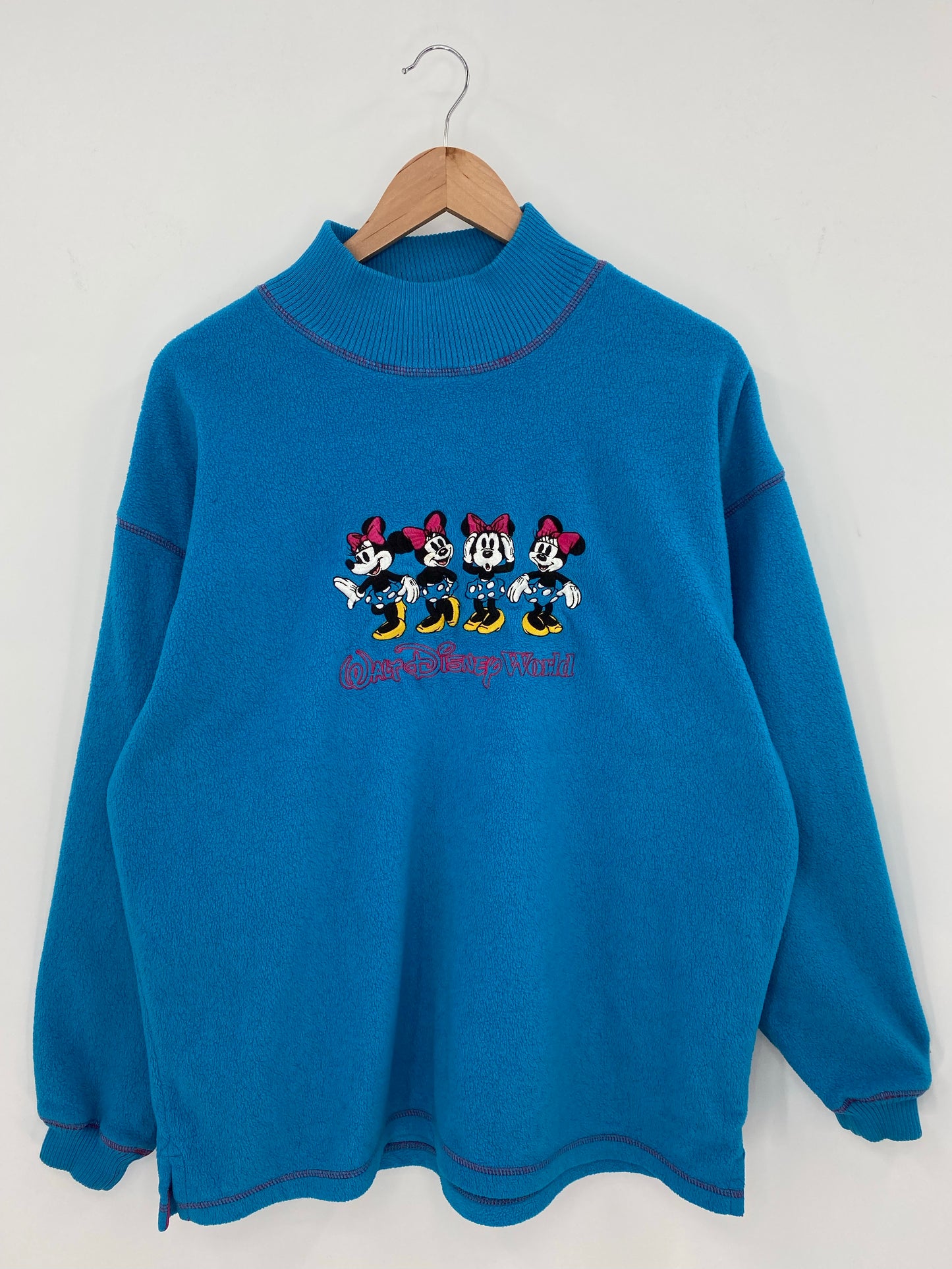 00' DISNEY MINNIE MOUSE Size L Vintage Fleece-shirt / K7883