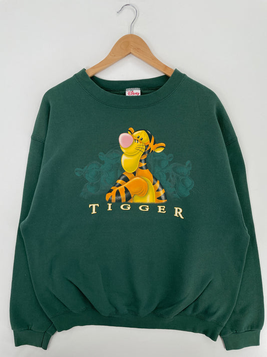 00' DISNEY TIGGER Size XL Vintage Sweat-shirt / A4502