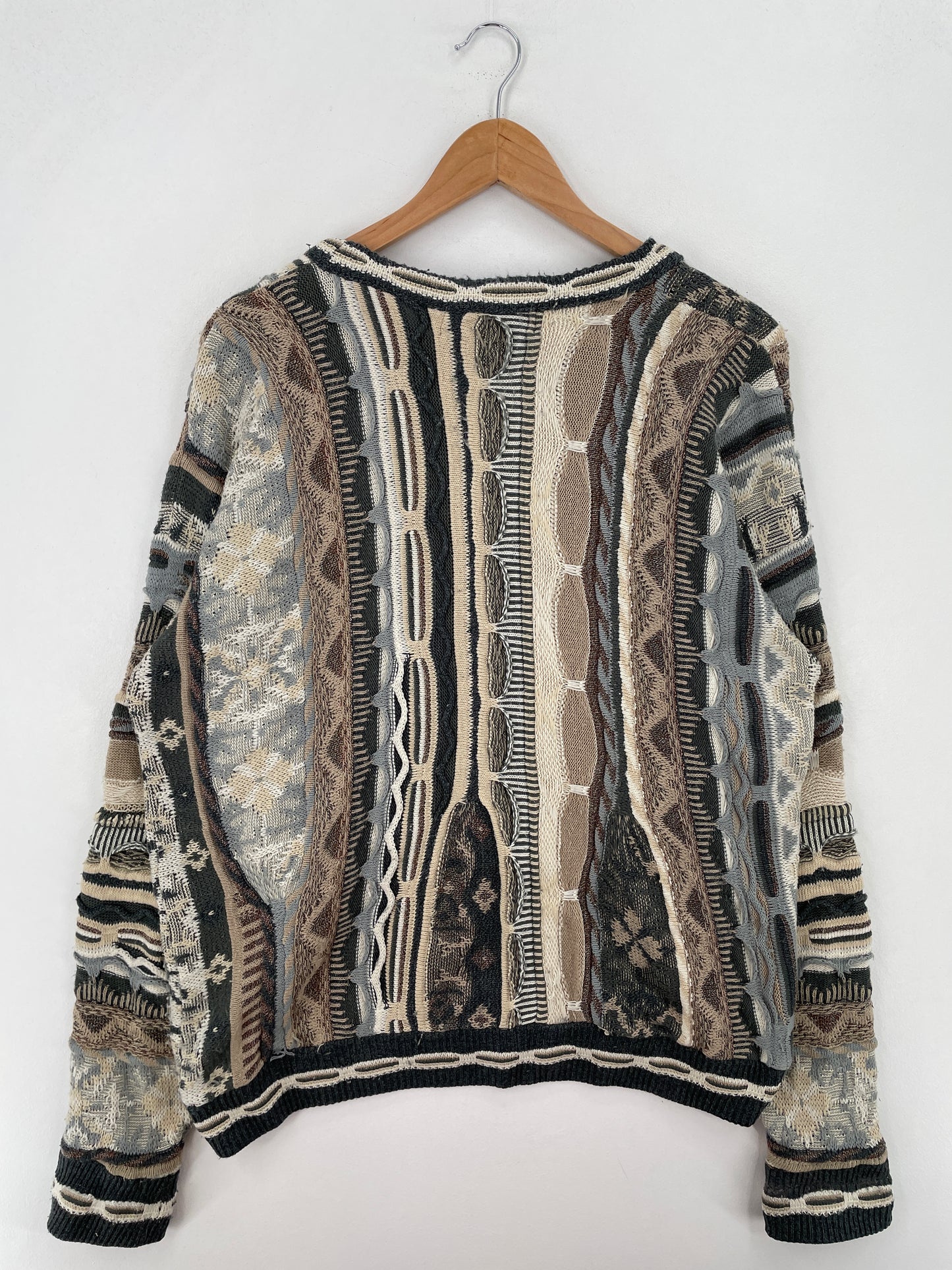 Vintage 3D COOGI-Style Size L Knit Sweater / A7662