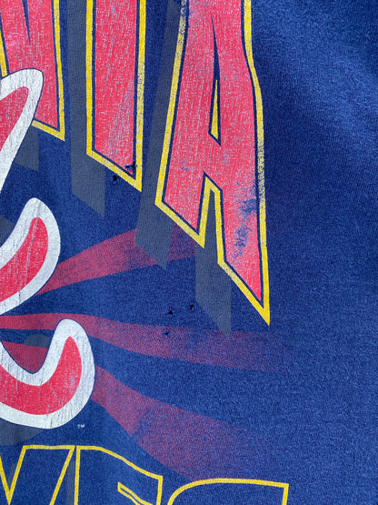 1994 ATLANTA BRAVES Made in USA Size L Vintage MLB T-Shirts / K4833