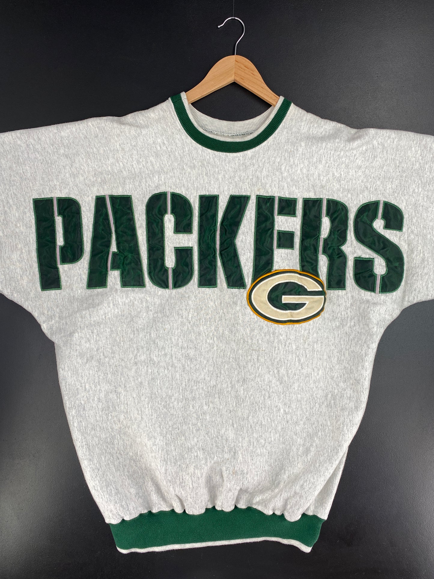 90’s GREEN BAY PACKERS (No tag) Approx. Size XL NFL Sweat-shirt / A9902