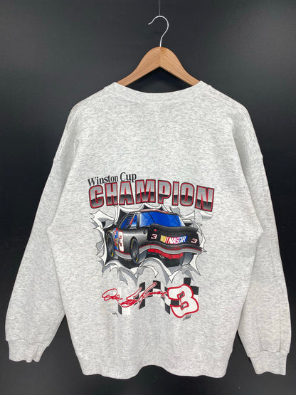 90’s DALE EARNHARDT THE INTIMIDATOR Size XL Vintage Racing Sweat-shirt / K7745