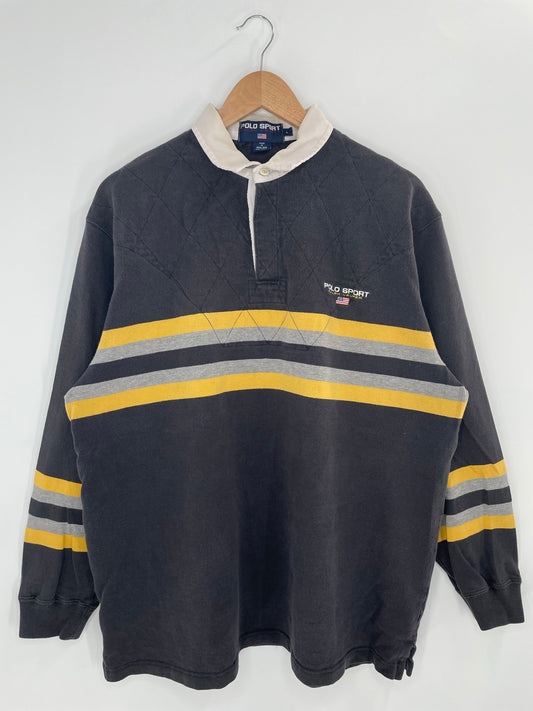 90's POLO SPORT RALPH LAUREN Size L Vintage Rugby-Shirt / A8624
