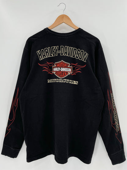 Vintage HARLEY DAVIDSON Size XL Long Sleeve T-Shirt / K6319