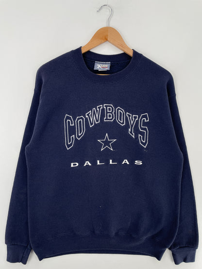 .90's DALLAS COWBOYS Made in USA Size M Vintage NFL Sweat-shirt / E5020S