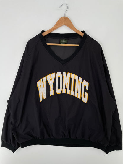 Vintage WYOMING Size XXL College Nylon Jacket / A9556