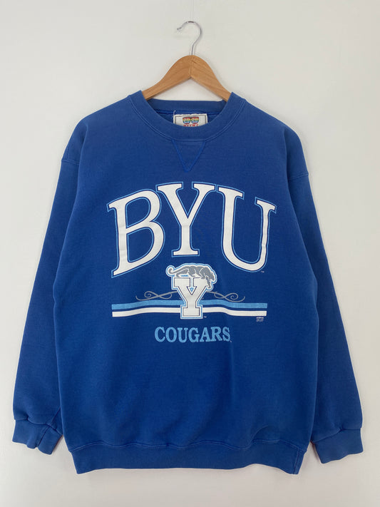 90’s BIRMINGHAM YOUNG UNIVERSITY Made in USA Size L College Sweat-shirt / A9663