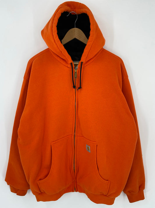 Vintage CARHARTT Size L Zip Up Hoodie Sweat-shirt / K6895