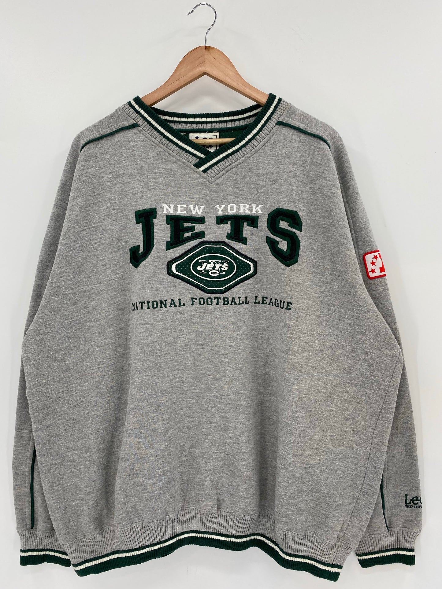 90's NEW YORK JETS Size XL Vintage NFL Sweat-shirt / K6630
