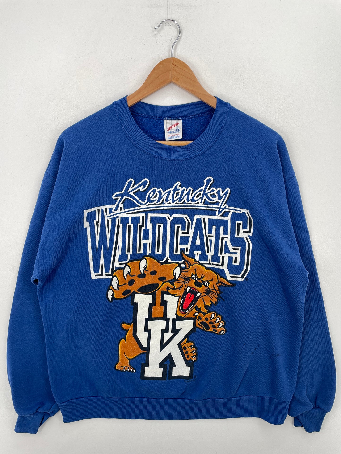 90's KENTUCKY WILDCATS Size L Vintage College Sweat-Shirt / A6496