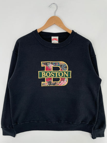 90's BOSTON Made in USA Size L Vintage College Sweat-shirt / E2974S
