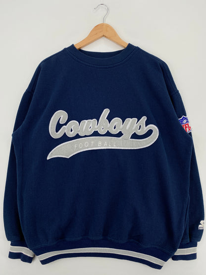 90's STARTER x DALLAS COWBOYS Size XL Vintage NFL Sweat-Shirt / A3995