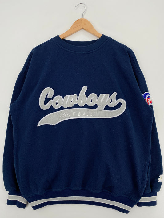 90's STARTER x DALLAS COWBOYS Size XL Vintage NFL Sweat-Shirt / A3995