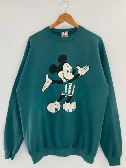 90’s DISNEY MICKEY Made in USA Size XL Vintage Sweat-shirt / K4192
