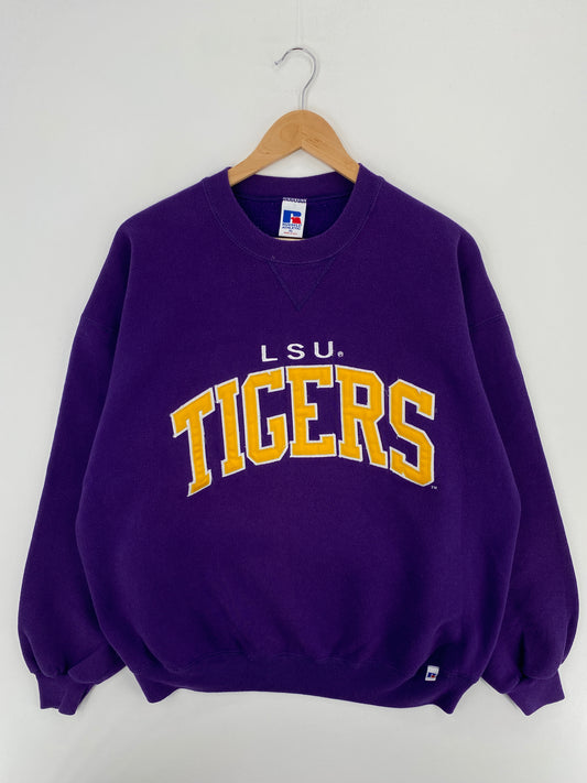 90’s LOUISIANA STATE UNIVERSITY Made in USA Size XL Vintage College Sweat-Shirts / A4709