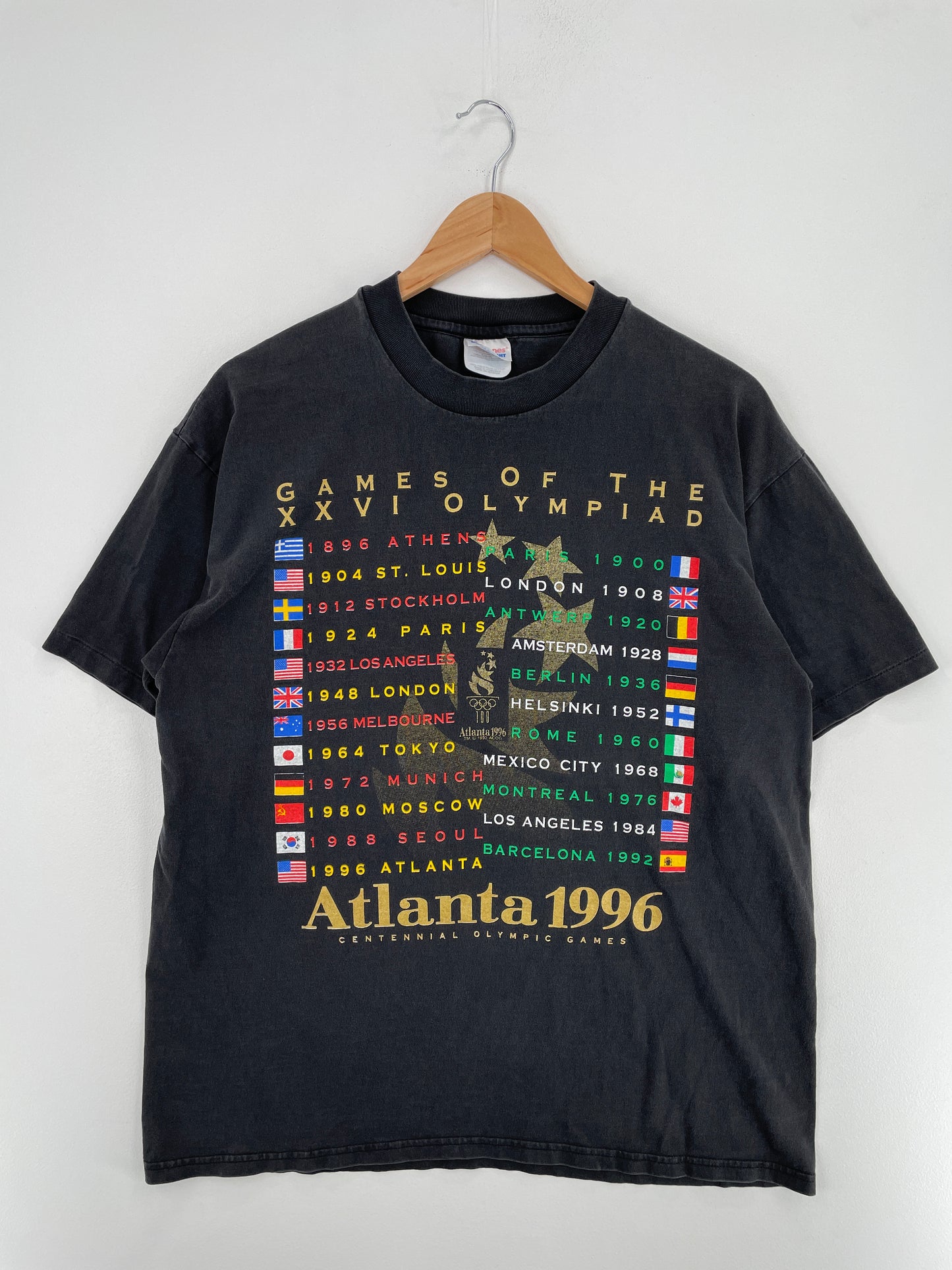 1996 ATLANTA OLYMPICS Size L Vintage T-Shirt / A5167