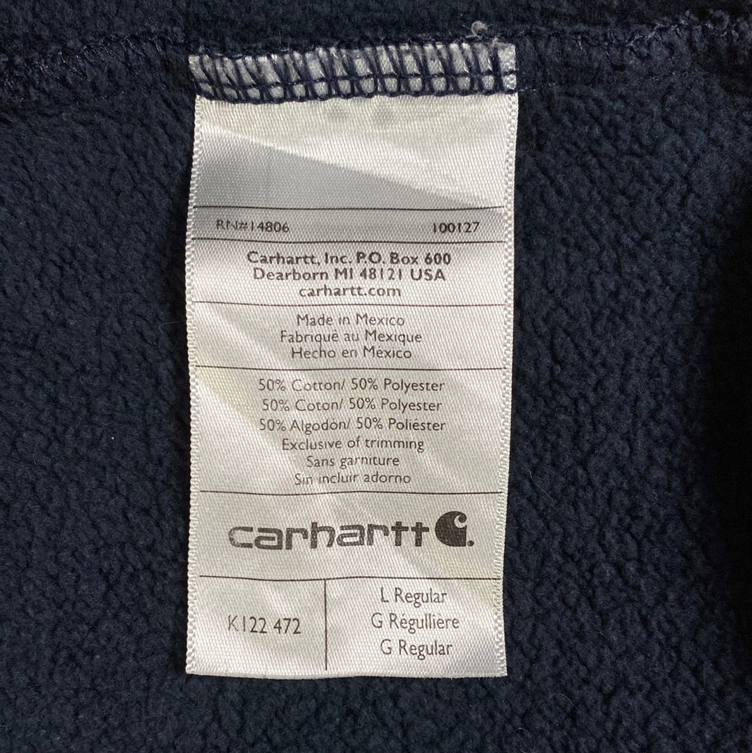 Vintage CARHARRT Size L Zip Up Hoodie Sweat Shirt / A9583