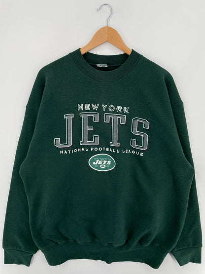 Vintage NEW YORK JETS Size Approx.XL NFL Sweat-Shirt / E1088
