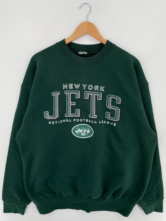 Vintage NEW YORK JETS Size Approx.XL NFL Sweat-Shirt / E1088