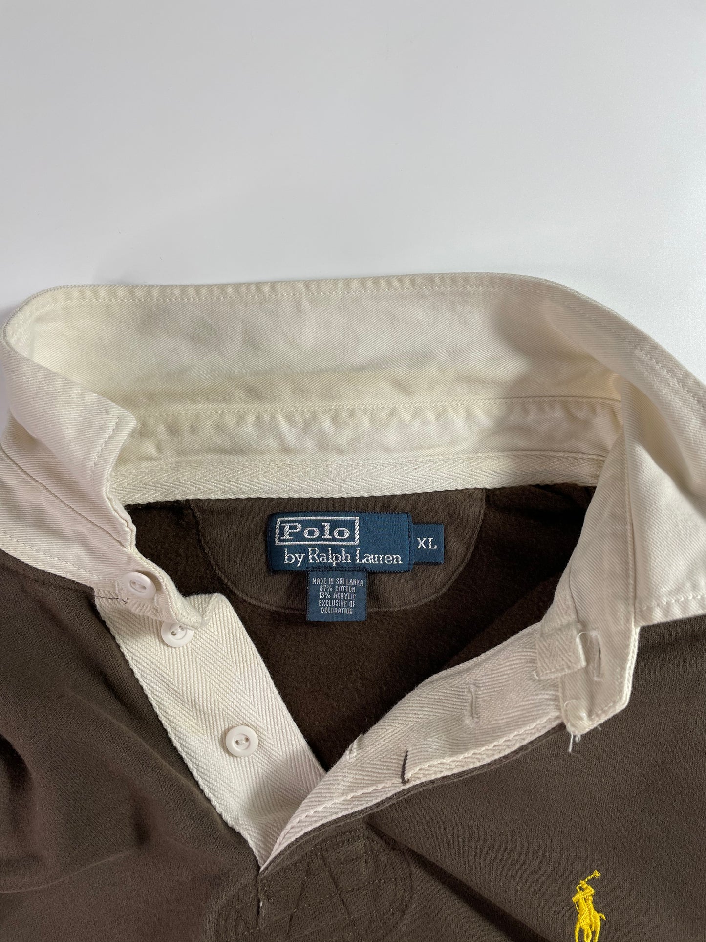 90's POLO RALPH LAUREN Size XL Vintage Rugby shirt / A1985