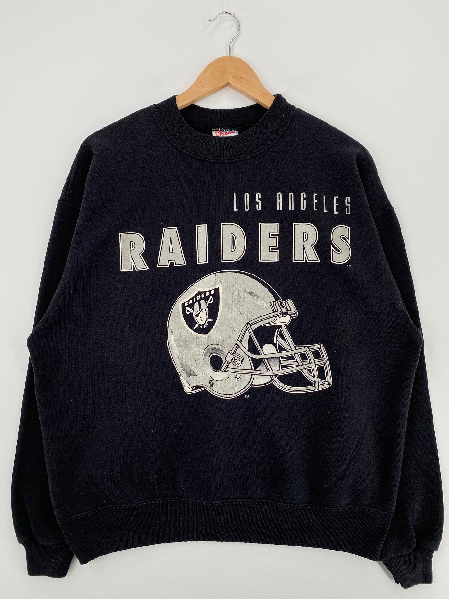 90's LOS ANGELES RAIDERS Made in USA Size XL Vintage NFL Sweat-Shirt / A3992