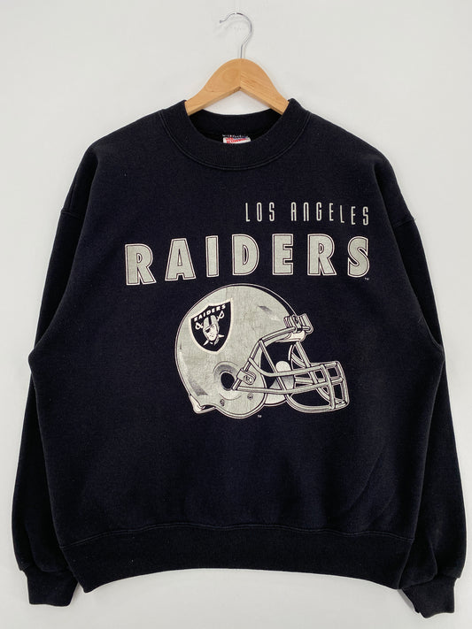90's LOS ANGELES RAIDERS Made in USA Size XL Vintage NFL Sweat-Shirt / A3992