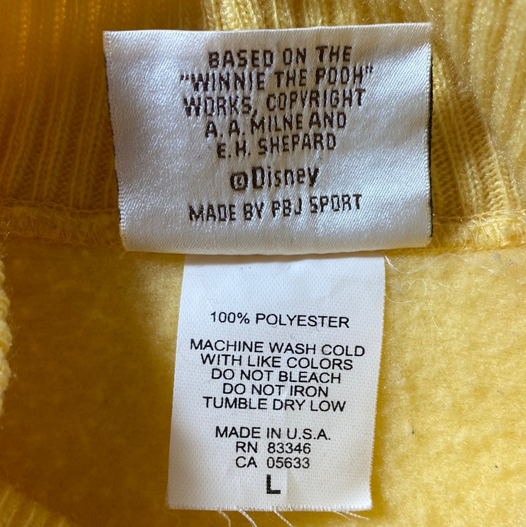 90's DISNEY WINNIE THE POOH Made in USA Size L Vintage Fleece / E2202S