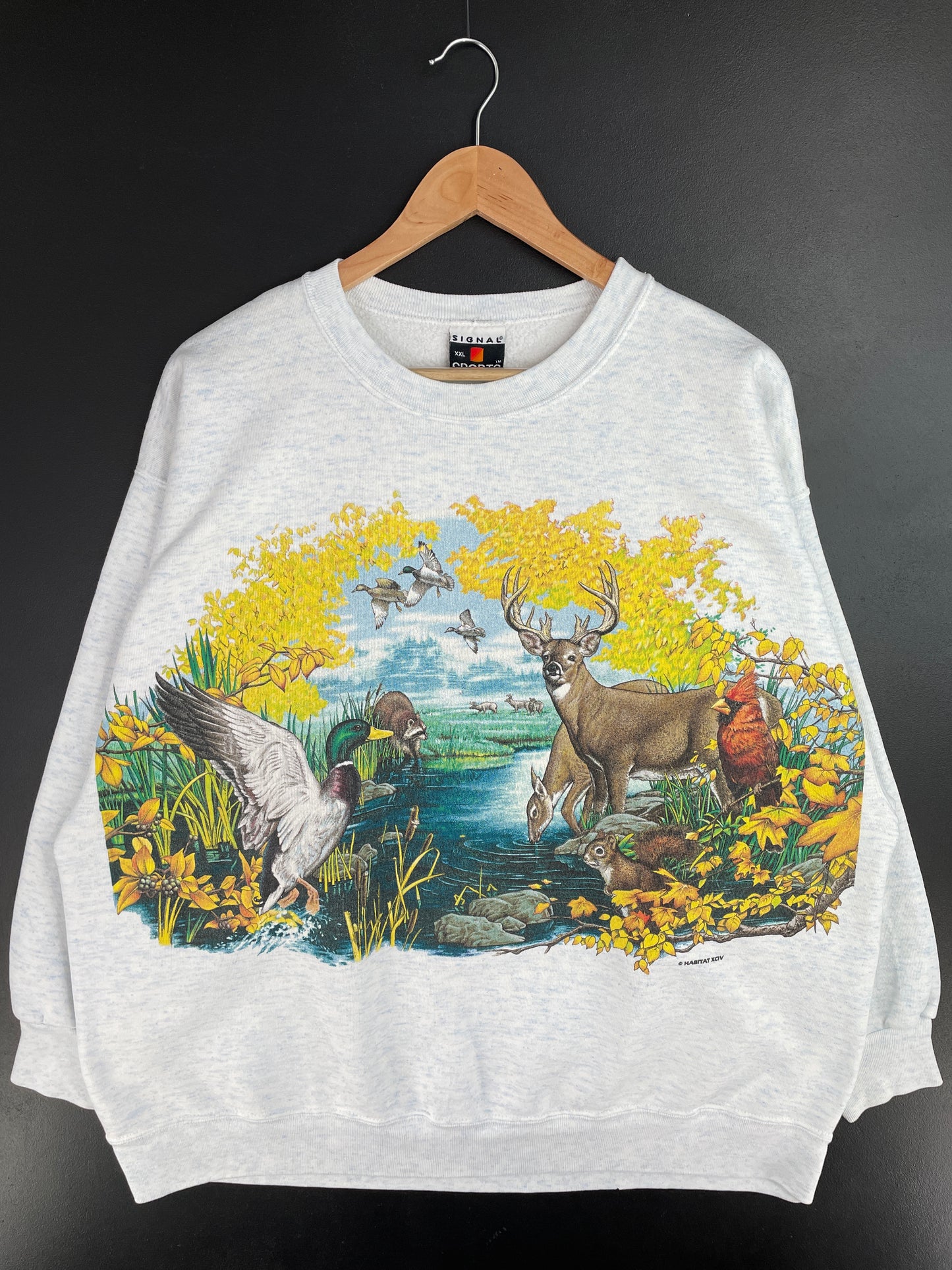 90's ANIMALS Made in USA Size XXL Vintage Sweat-Shirt / E49