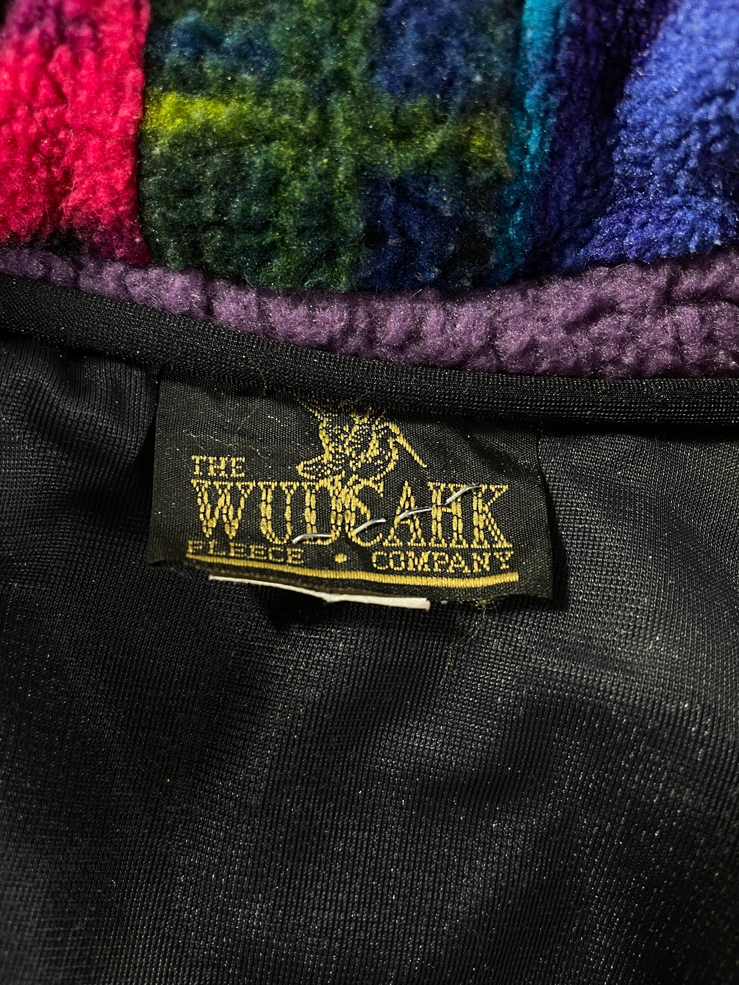 Vintage PATCHWORK Size XXL Fleece Vest / A698