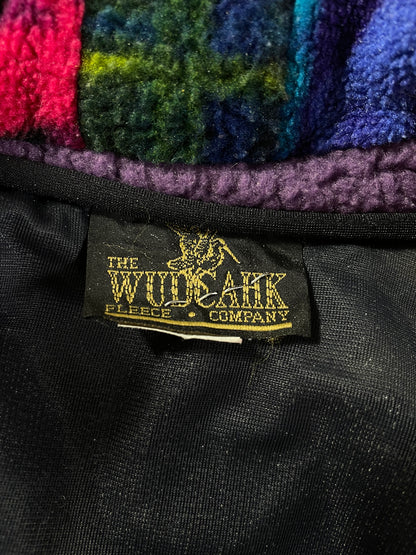 Vintage PATCHWORK Size XXL Fleece Vest / A698