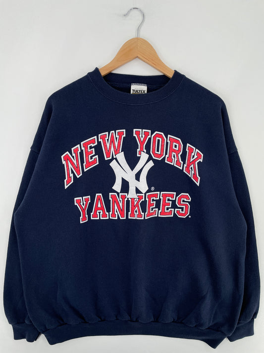 90's NEW YORK YANKEES Made in USA Size XXL Vintage MLB Sweat-shirt / E2304S