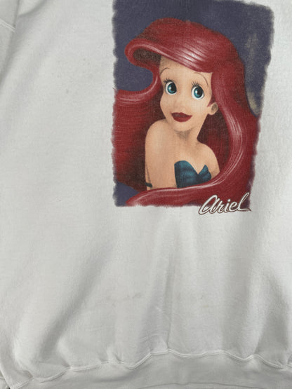 90's DISNEY ARIEL Made in USA Size L Vintage Sweat-shirt / E3418S