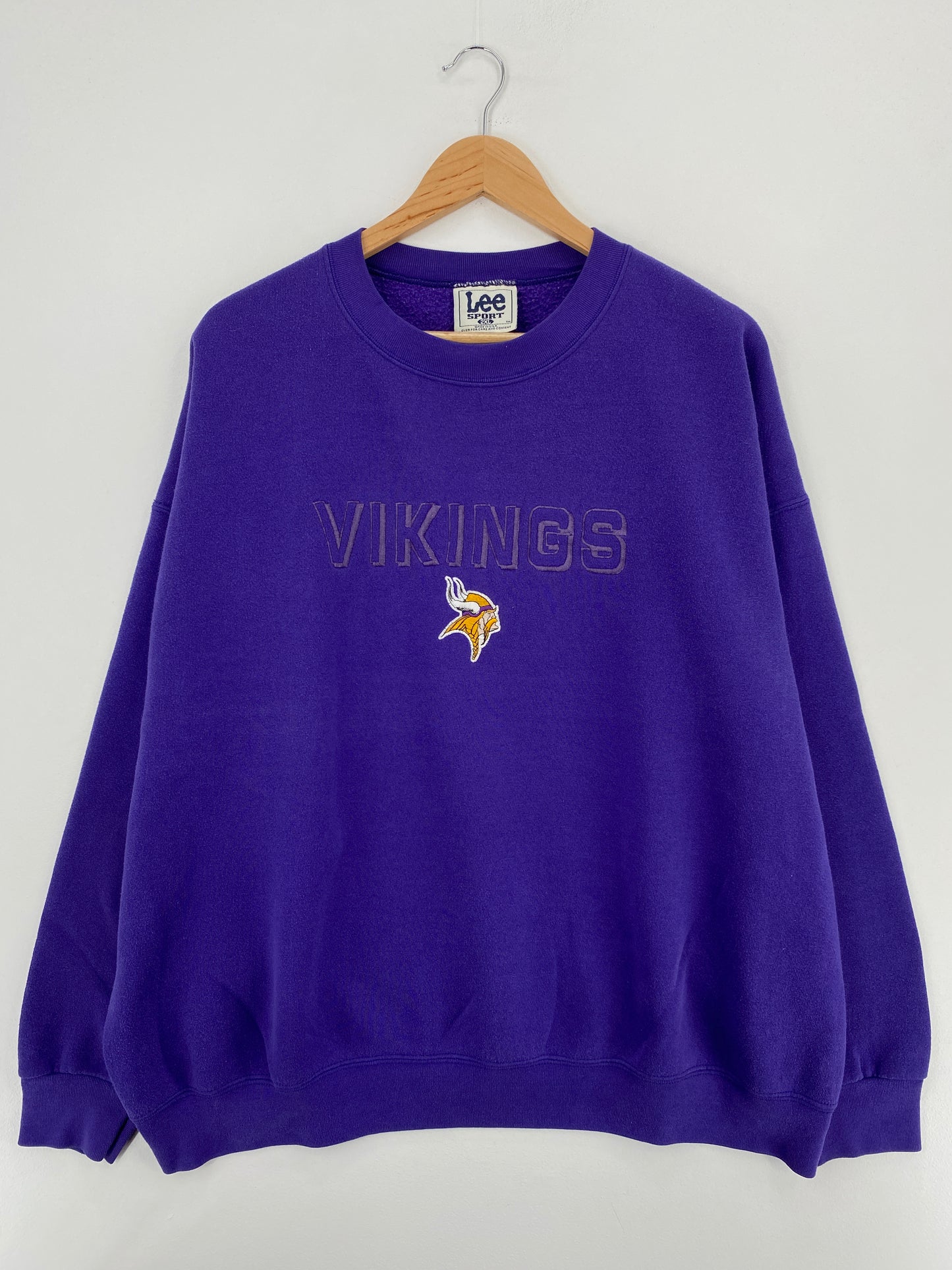 90's MINNESOTA VIKINGS Made in USA Size XXL Vintage NFL Sweat-Shirt/ A5518