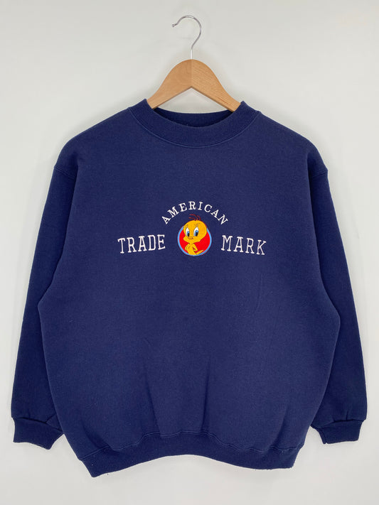 1998 TWEETY Made in USA Size L Vintage Sweat-shirt / K8434