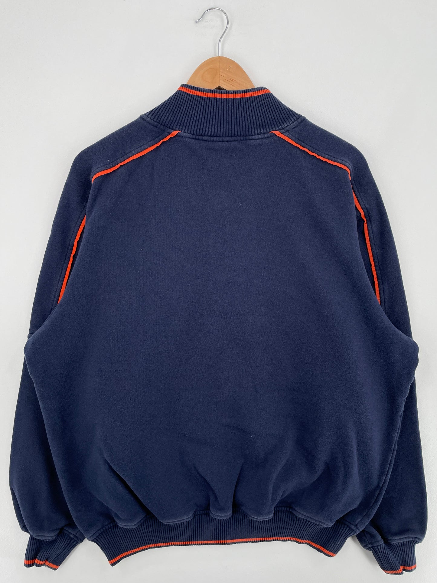 Vintage NIKE x ILLINOI Size L College Half Zip Sweat-shirt / E924
